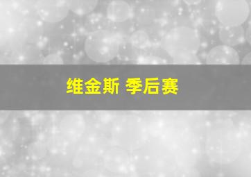 维金斯 季后赛